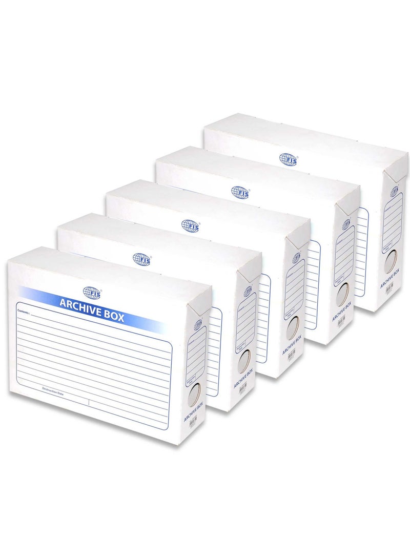 FIS 5PC Archival Storage Box Size 35.4X25.4 cm - Image 1