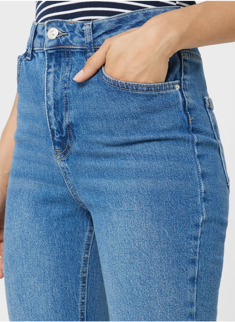 DeFacto Woman Vintage Straight High Waist Jeans
