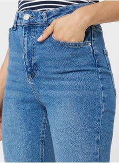 DeFacto Woman Vintage Straight High Waist Jeans  - Image 4