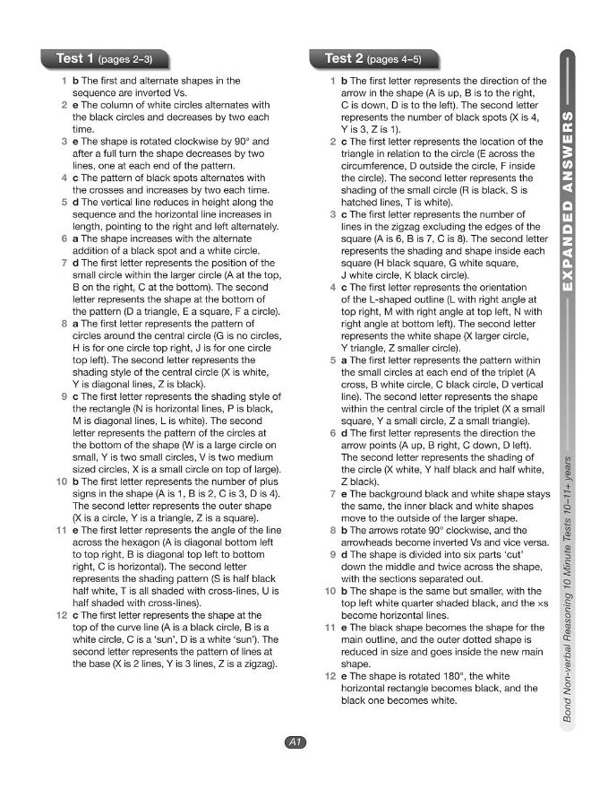 Bond 11+: Bond 11+ 10 Minute Tests Non-verbal Reasoning 10-11 years - Image 4
