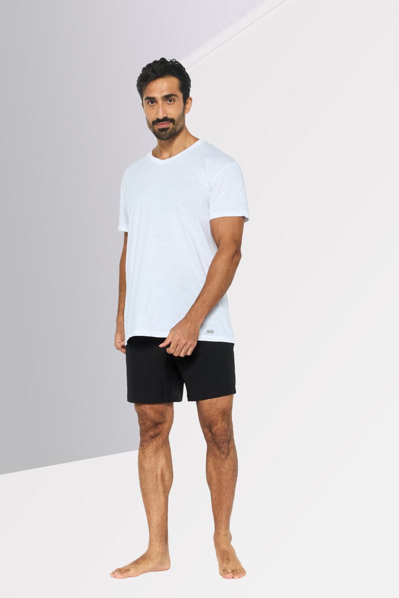 DKNY Men Brand Logo Board Shorts, Black  - Image 2