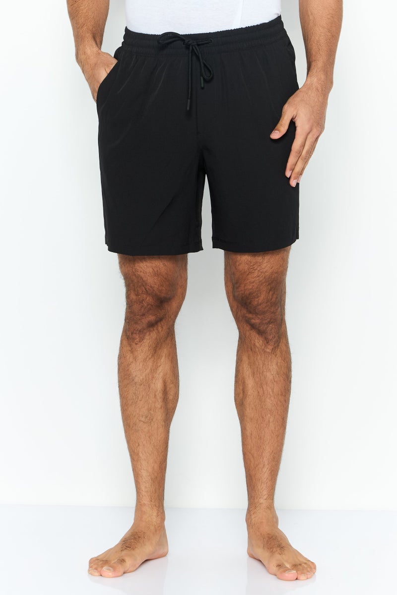 DKNY Men Brand Logo Board Shorts, Black  - Image 1