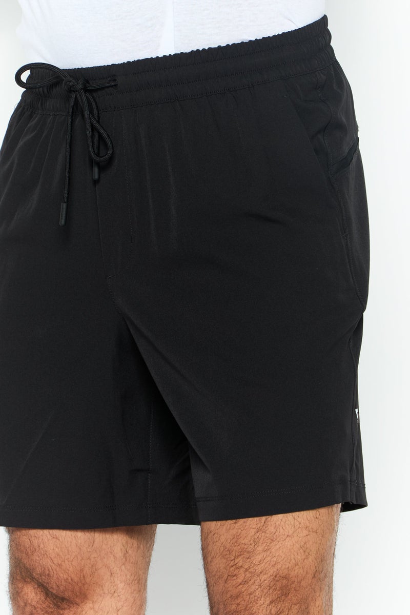 DKNY Men Brand Logo Board Shorts, Black  - Image 3