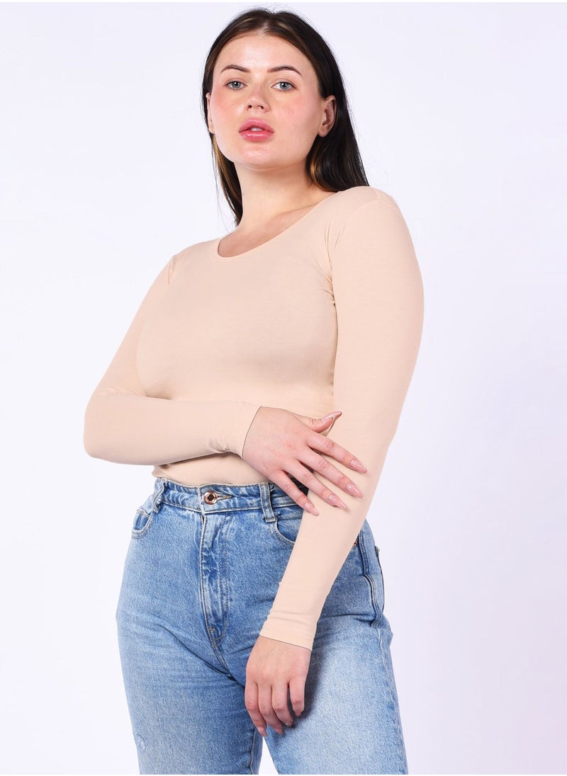 COMODO long sleeve beige egypt cotton 100%  - Image 1