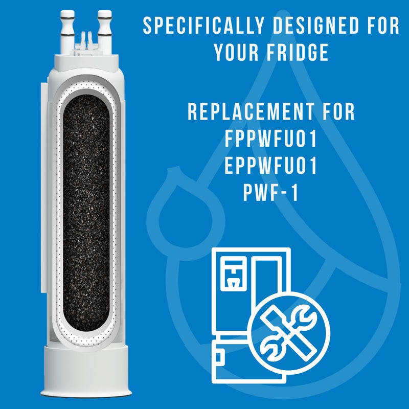 Yatker FPPWFU01 Water Filter Replacement Compatible with EPPWF01 PureAdvantage PWF-1 FPPWFU01 PurePour PWF-1 Water Filter(2 Pack) - Image 5