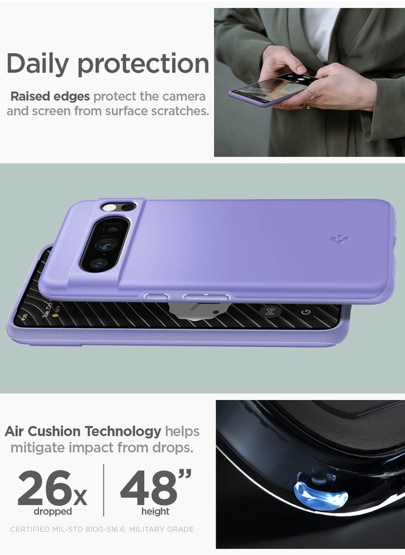Spigen - Thin Fit for Google Pixel 8 PRO Case Cover - Awesome Violet - Image 1