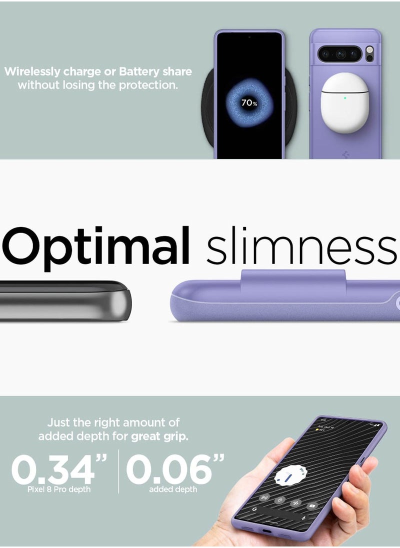Spigen - Thin Fit for Google Pixel 8 PRO Case Cover - Awesome Violet - Image 1