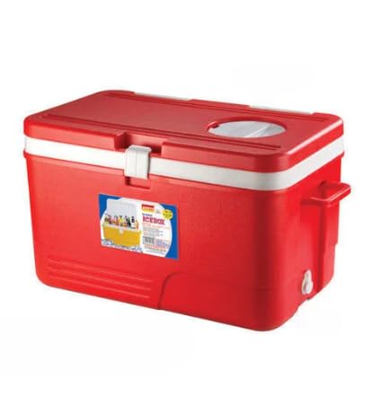 Divik Ice Chiller Pack Easy Carry and Access Ice Cube Storage Box Ice Box Chiller with Handle Ice Box Container Ice Box Cooler for Travel 1Pcs Red - Image 1