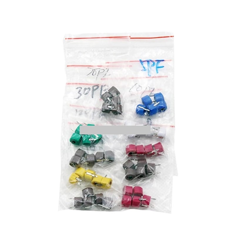 45pcs Variable Trimmer Capacitor Assorted Kit 5pf to 120pf Adjustable Capacitors Set - Image 2