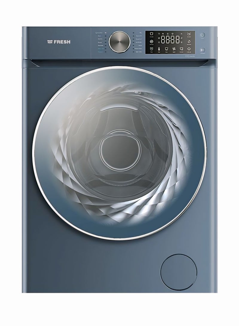 فريش غسالة ملابس انفرتر فريش، تحميل أمامي، 9 كيلو، أسود - W9DD1455G1BL