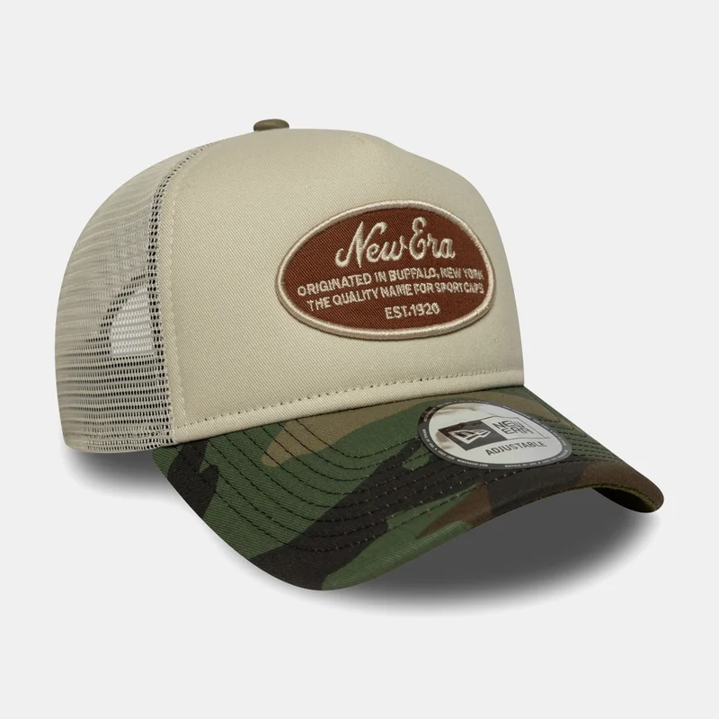 NEW ERA Men's Oval Patch Camo Trucker Cap