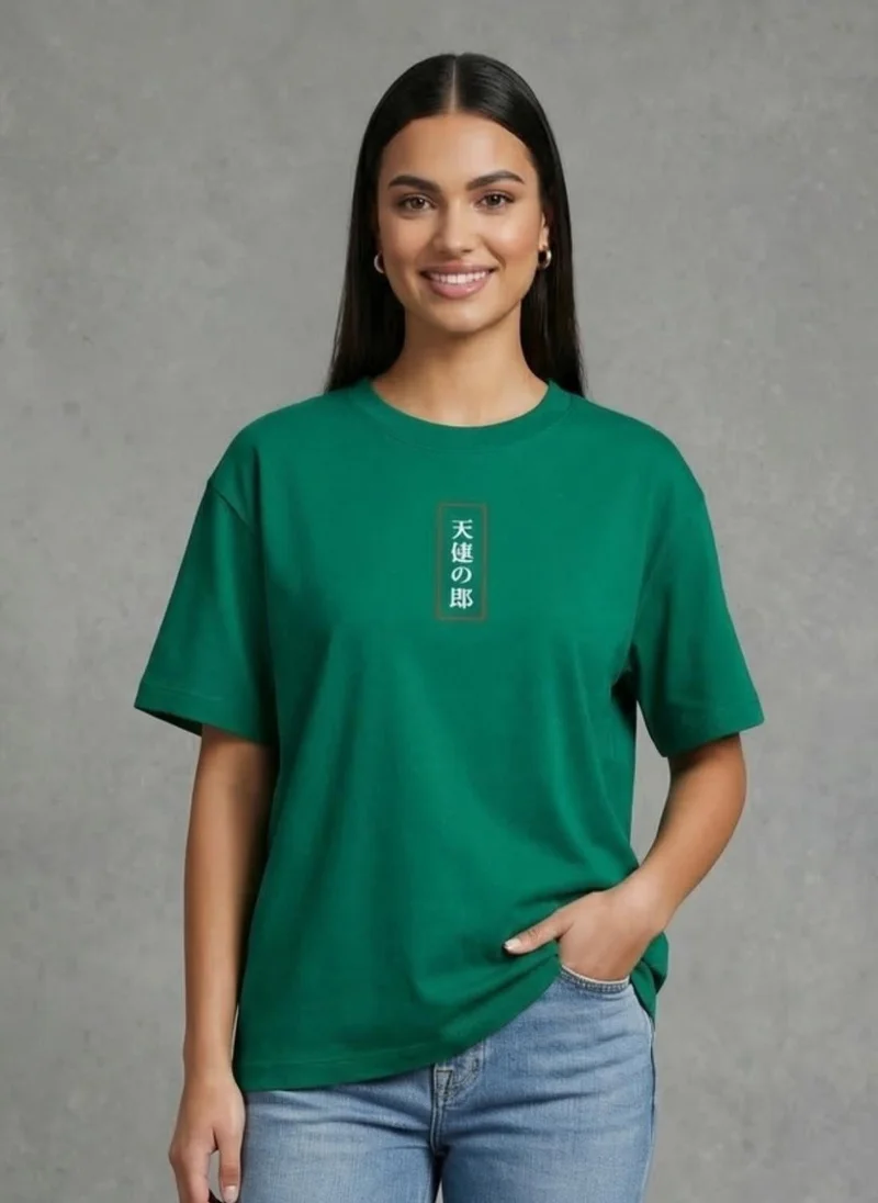 نوبيرو Nobero Oversized Printed T-shirt