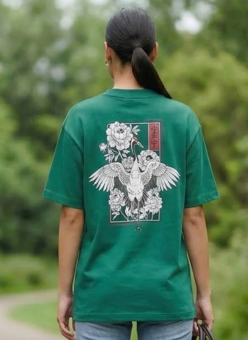 نوبيرو Nobero Oversized Printed T-shirt