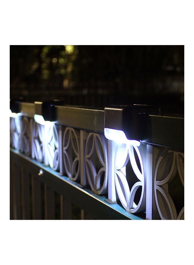 NIBEMINENT 4-Piece Stair Landscape Solar Light Set Black/Grey - Image 3