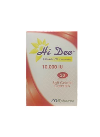 Hi Dee Vitamin D3 (Cholecalciferol) 10000 IU: Essential Sunshine Vitamin - 30 Soft Gelatin Capsules - pzsku/Z7A0F4D78FF9DCA52FCDCZ/45/_/1716656962/1ded405f-2b8e-4e33-b049-b551944f001e