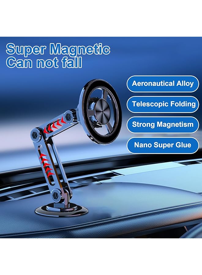 KASTWAVE Car Phone Holder, Magnetic Phone Holder For Car 360° Adjustable Cell Phone Mount Magnetic Suction Car Phone Holder Universal Metal Car Phone Holder For All Mobile Phones - Image 5