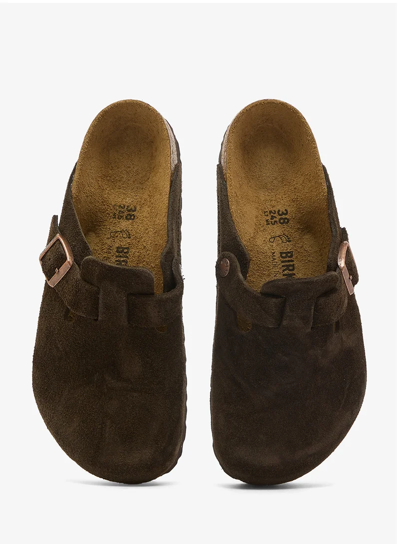 BIRKENSTOCK mocca Boston Regular Fit Clogs for Women | Best Price UAE