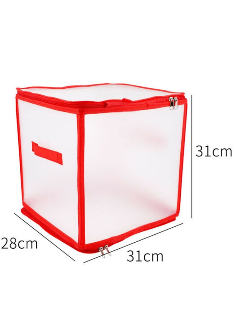 Generic 64 Baubles Storage Box Christmas Balls Storage Organizer with Adjustable Dividers Xmas Tree Decorations Organizer for Holiday Ornaments Container for Kids Home Organization - Image 2