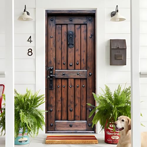 BVBOX 3D Door Stickers, Peel and Stick Vinyl Wallpaper, Self-Adhesive Mural for Home Decor 30.3" W x 78.7" H - Image 4