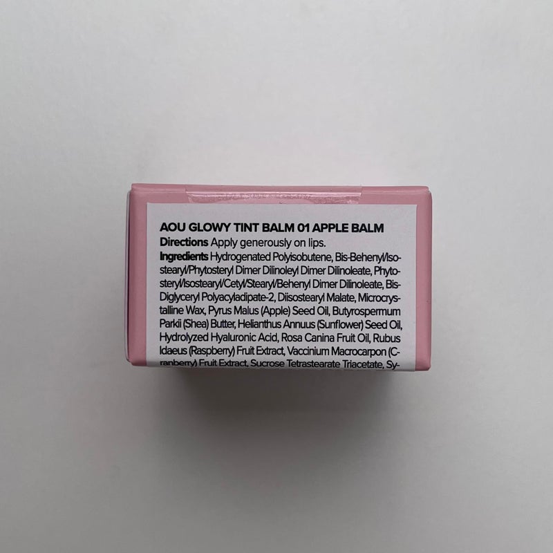 AOU GLOWY TINT BALM Tinted Lip Balm with Natural Gloss Instant Hydration for Chapped Lips 0.12Oz (01 Apple Balm) - Image 3