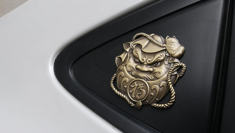 Fsforcar Dharma Car Emblem, Japanese Style Car Sticker, Mascot Metal Decal for Automotive, Truck, Motocycle - Image 3