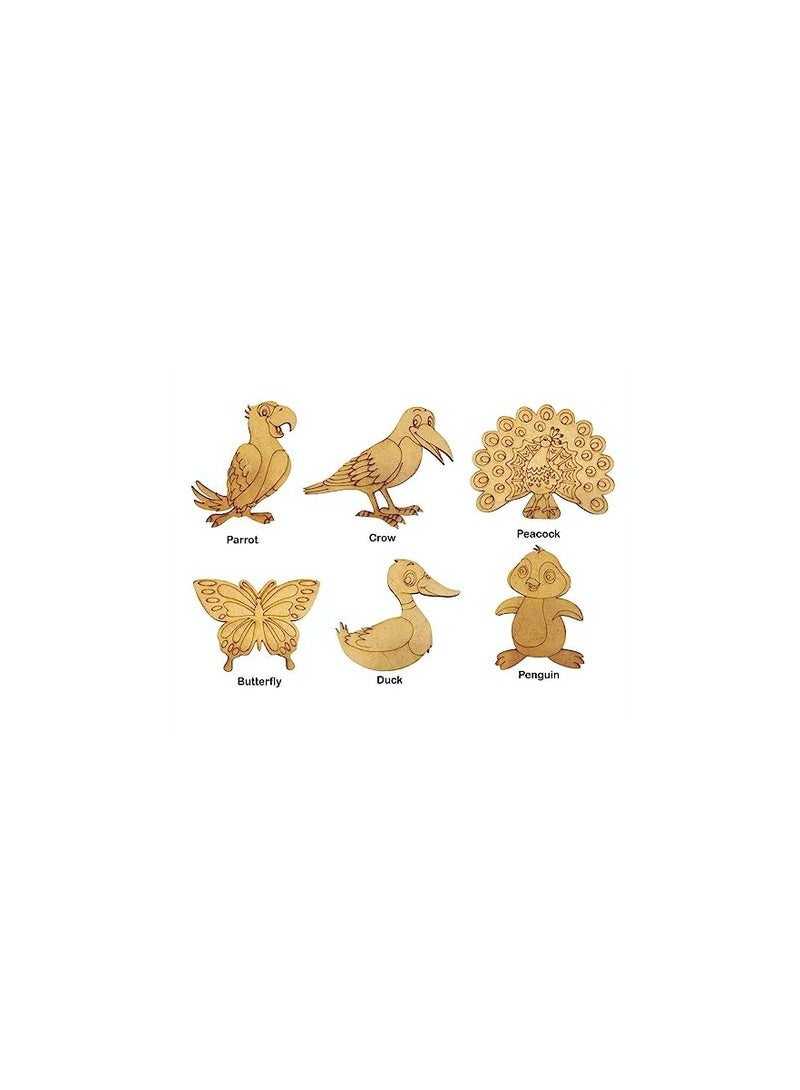 RATNA'S Paint Your Wooden Animals Fridge Magnets for Kids Colour Wooden Age Group 5 10 Years - Image 2