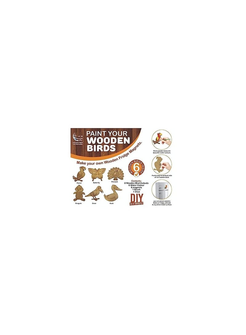 RATNA'S Paint Your Wooden Animals Fridge Magnets for Kids Colour Wooden Age Group 5 10 Years - Image 3
