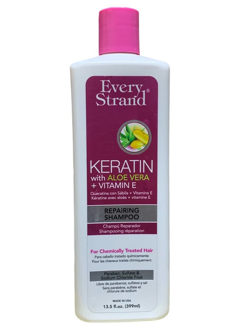 إيفري ستراند الكيراتين مع الصبار + فيتامين E - شامبو - 399 مل