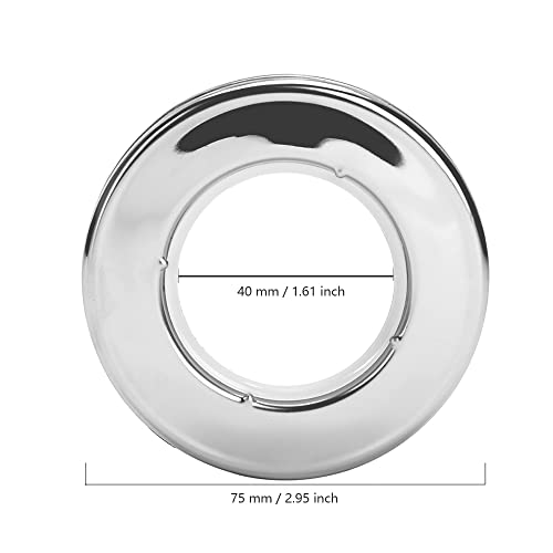 Kuasting Curtain Grommets Surface Stainless Steel 10 Pack Metal Curtain Eyelet 1.65“ (1-9/16") Nanoscale Low Noise Curtain Rings for Hanging Curtain - Image 2