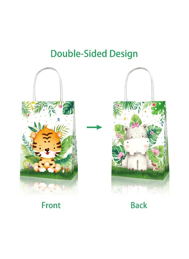 Zeemey 24 Pieces Party Favor Bags,Shopping Bag,Party Bags For Kids, supplies Snack candy Gift Bag Food Bags,Double-Sided Bags For Birthday Wedding Celebrations Party Favors 21*16*8  - Image 4