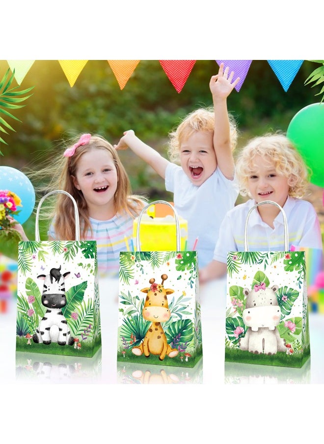 Zeemey 24 Pieces Party Favor Bags,Shopping Bag,Party Bags For Kids, supplies Snack candy Gift Bag Food Bags,Double-Sided Bags For Birthday Wedding Celebrations Party Favors 21*16*8  - Image 2