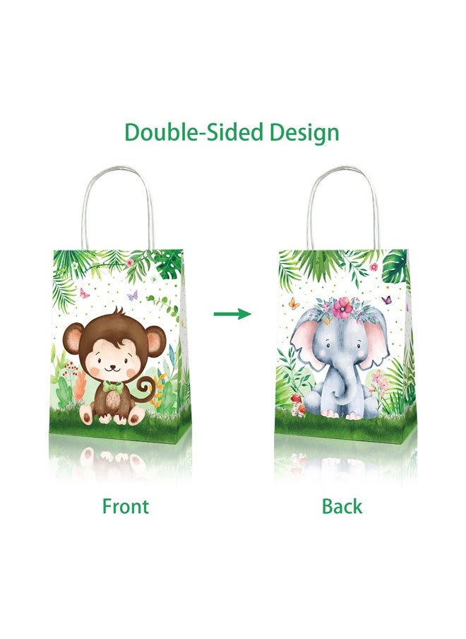 Zeemey 24 Pieces Party Favor Bags,Shopping Bag,Party Bags For Kids, supplies Snack candy Gift Bag Food Bags,Double-Sided Bags For Birthday Wedding Celebrations Party Favors 21*16*8  - Image 5