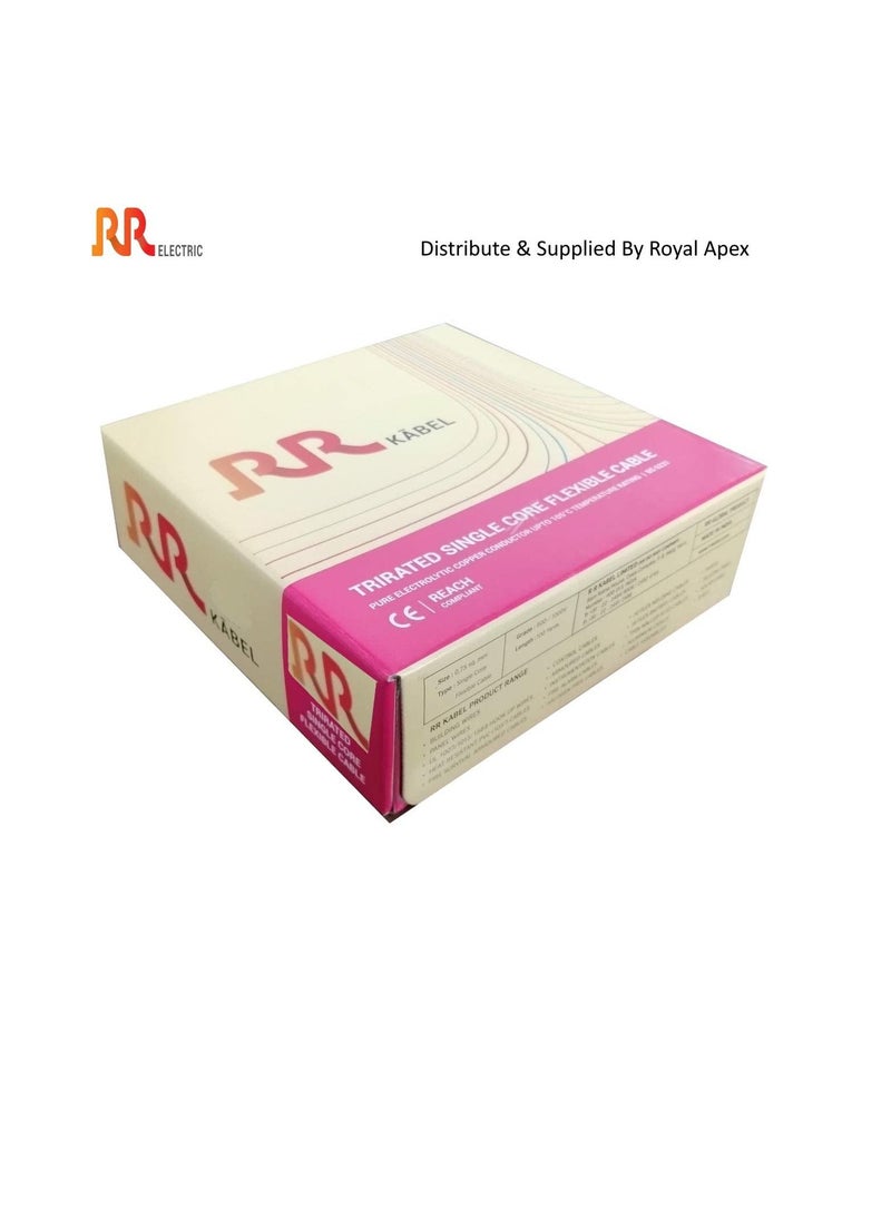 RR RR Multi Strand Pure Copper Single Core Flexible Cables | Trirated Electrolytic Conductor up to 105C Fire Resist Electric Panel Wire | BS6231 ISO9001 CE Compliant 100Y(90m) Roll (2.5mm, Yellow Green)  - Image 3