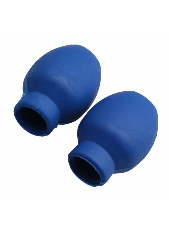 Mxfans 2x Mini Wooden Drum Sticks Keychain Percussion Gift Blue Drumstick Head - Image 2