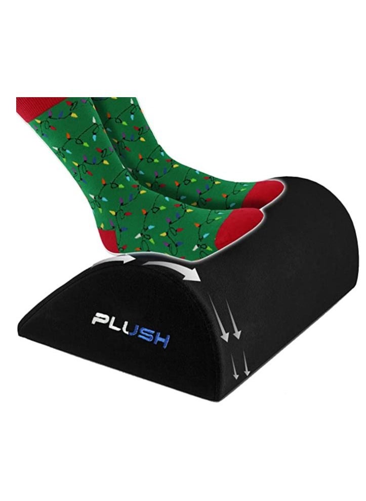 Plush - Plush Wedge Pillow Comforts Adults, Kids with Acid Reflux GERD Respiratory issues & Foot Rest for Under Desk at Work, New Ergonomic Design Excellent Foot Stool Pillow for office, Improves Leg Height - Image 1
