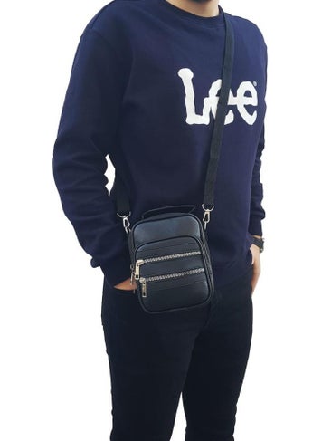 Trend Men's Bag 5 Compartment Black 7698  - Image 4