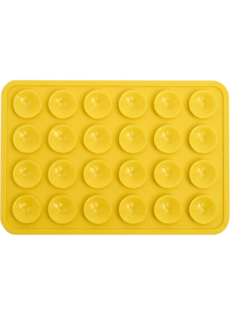 Bilişim Aksesuar IT Accessory Silicone Suction Cup Phone Holder with Anti-Slip Adhesive for Mobile Phone Yellow  - Image 2