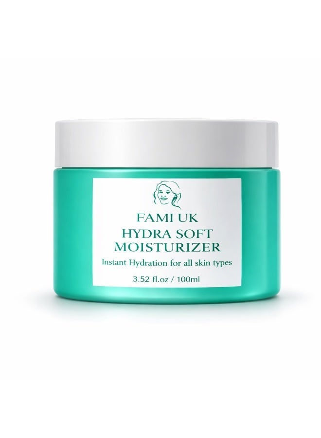 FAMIUK Fami UK Hydra Soft Moisturiser for Face, Hand and Body – All Skin Types – 100g - Image 1