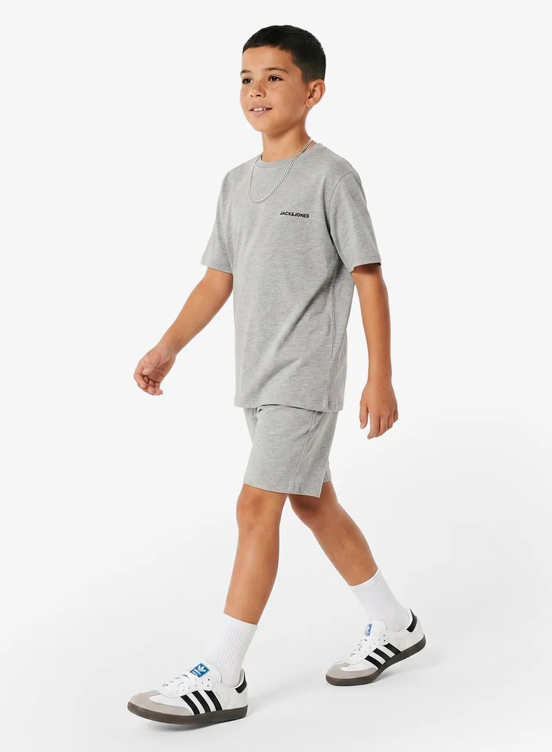 Jack & Jones Junior Youth Crew Neck T-Shirt And Shorts Set
