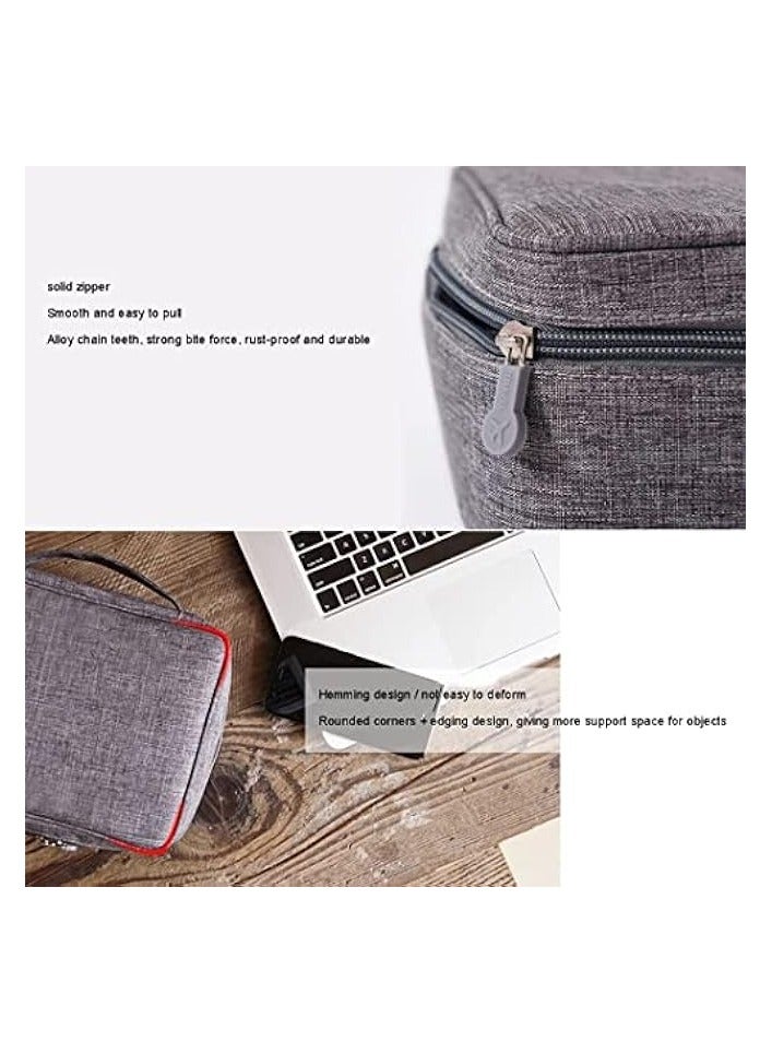 PROMASS Cable Organizer Bag,Waterproof Travel Electronic Storage with Adjustable Divider Shockproof Portable,for SD Card Case,USB Flash Drive,Charging Cords,USB Charger,Mini Tablet  - Image 5