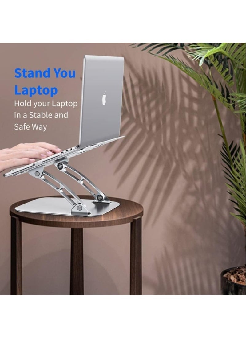Laptop Stand, Notebook Stand Ergonomic Height Angle Adjustable Computer Laptop Holder Compatible with MacBook Air Pro Dell  Samsung Alienware All Laptops 11 17  - Image 2