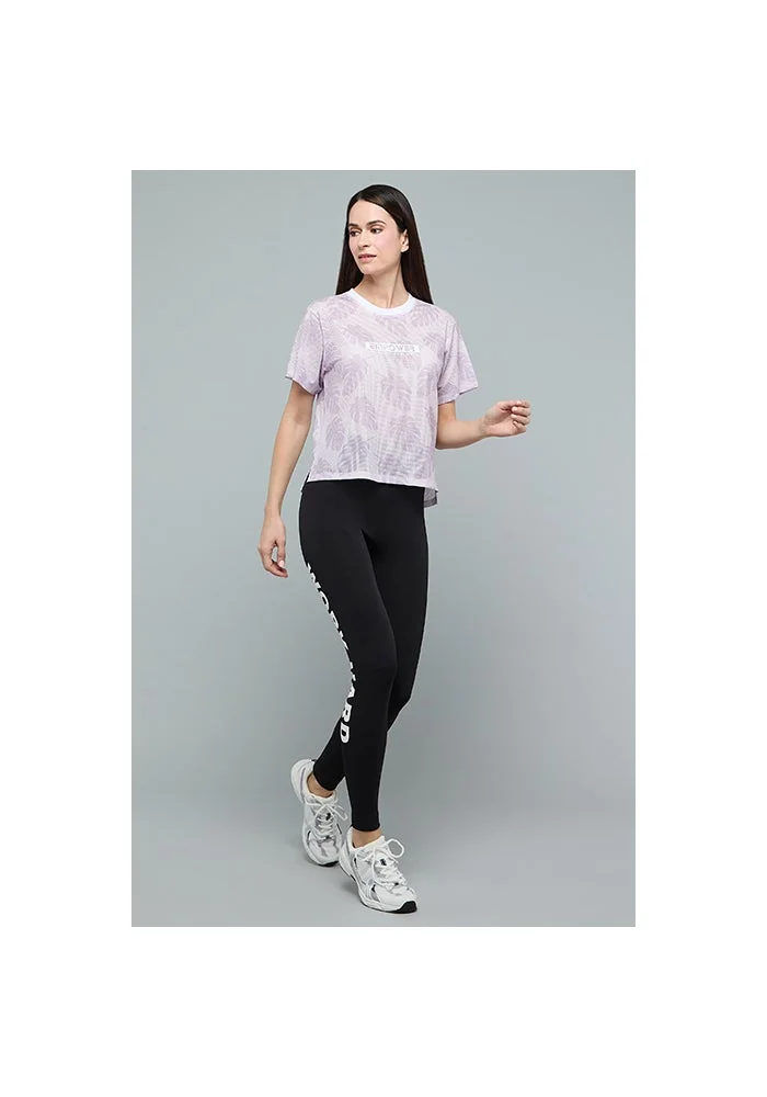R&b Patterned T-Shirt with Crew Neck and Short Sleeves