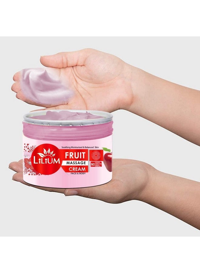 Lilium Fruit Face & Body Massage Cream & Double Side Face Roller (250g) - Image 2