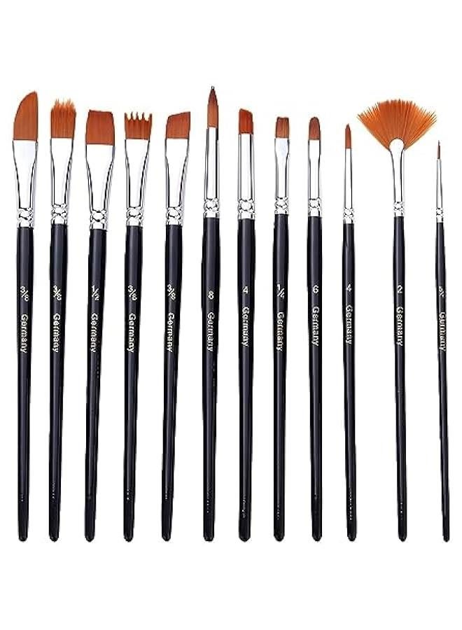 FYLX Professional Watercolor Brushes Set of 18 Different Sizes for Acrylic Oil Gouache ting - Image 2