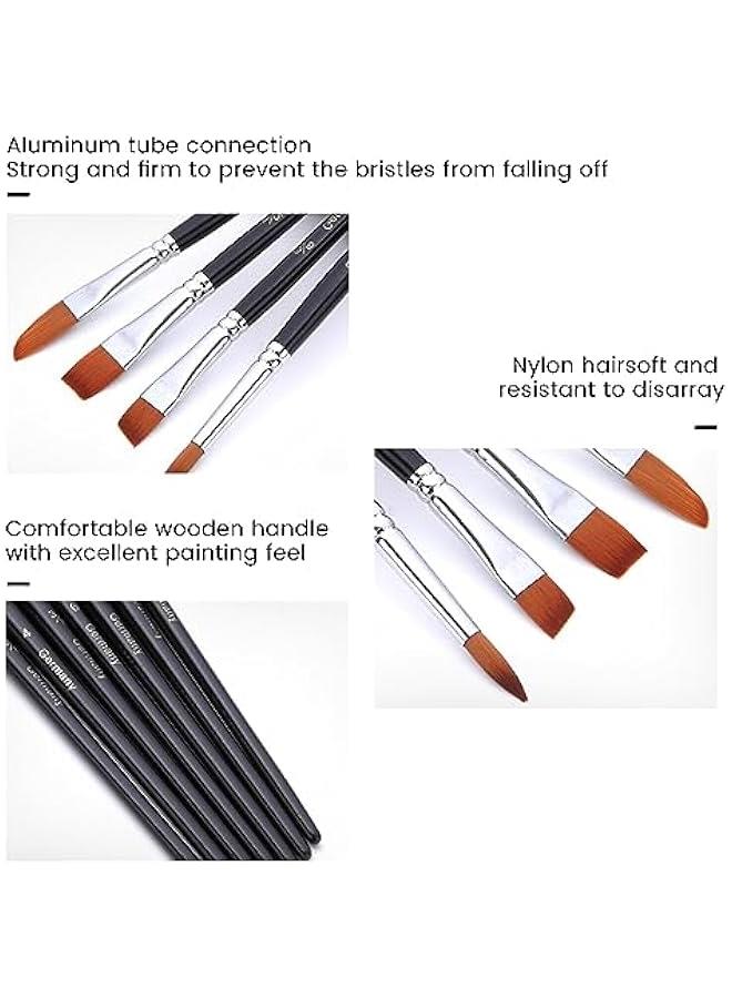 FYLX Professional Watercolor Brushes Set of 18 Different Sizes for Acrylic Oil Gouache ting - Image 5