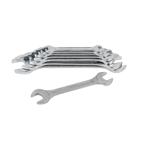 AGRICO TATA Chrome Vanadium Steel Open Jaw Spanner Set/Wrench Set/Tool Kit Multipurpose Home Use and Professional Spanners Corrosion Resistant Chrome Plating DOE Jaw Spanners- (Silver Set of 8) - Image 5