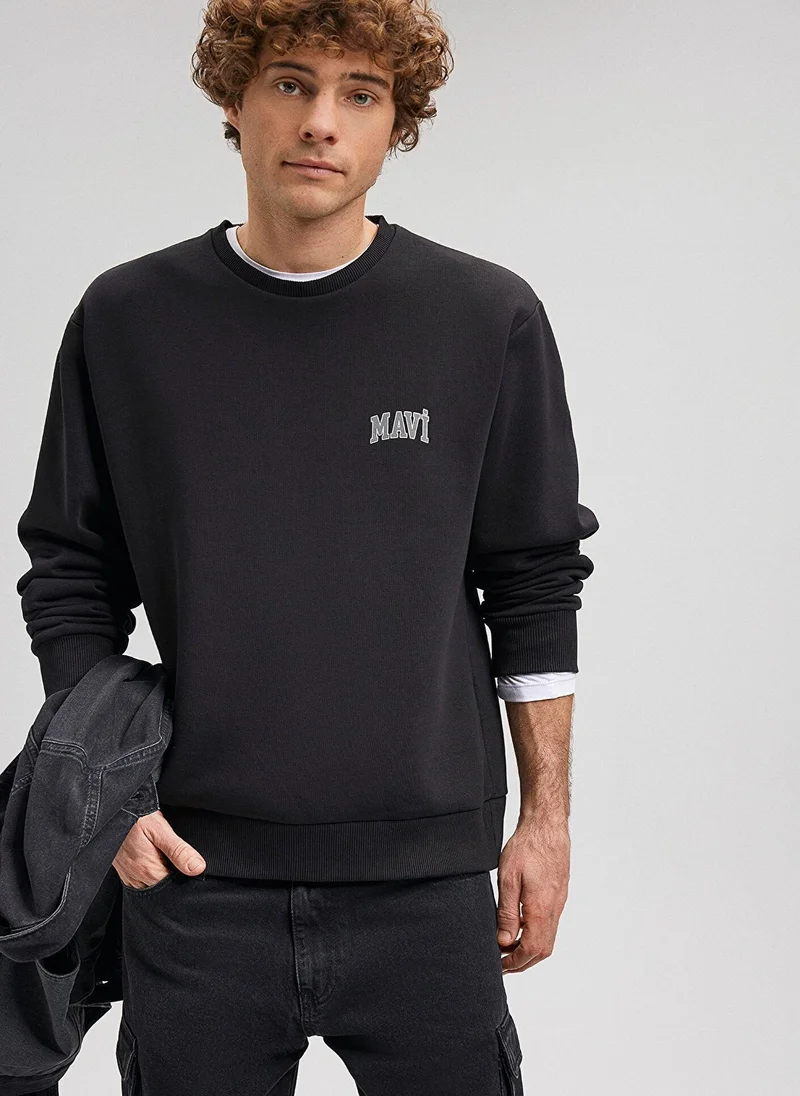 مافي MAVİ PRINTED SWEATSHIRT Black