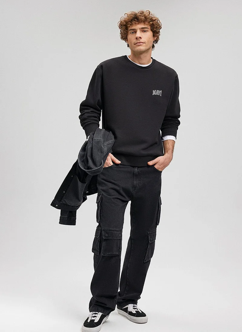 مافي MAVİ PRINTED SWEATSHIRT Black
