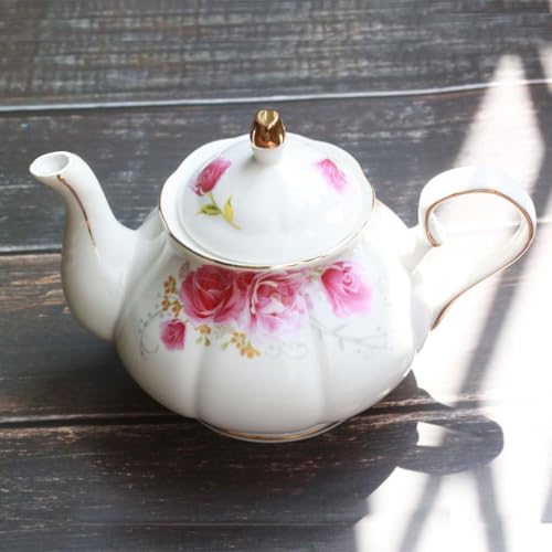 Jomop Tea Pot Handmade Ceramic Flowers (Pink) - Image 5
