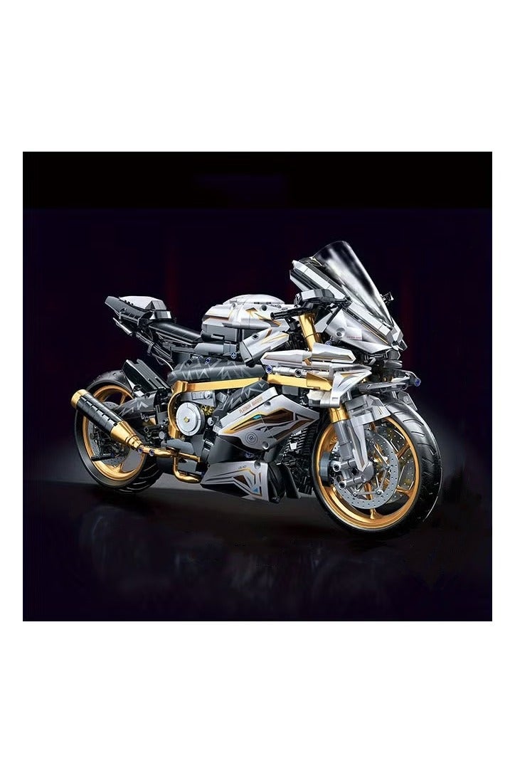 هالامودو 1: 5 2000+pcs بلاتينيوم موتوردراجات نارية نموذج سهلة وبسيطة، مناسبة كهدايا لعيد الميلاد، عيد الميلاد، هالووين، عيد الشكر، رأس السنة الجديدة، حفلة - Image 1